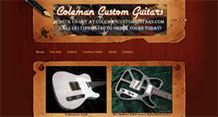 Desktop Screenshot of colemancustomguitars.com