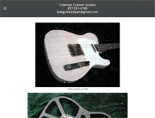 Tablet Screenshot of colemancustomguitars.com